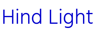 Hind Light police de caractère